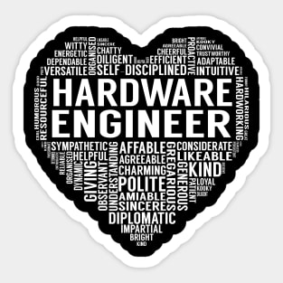 Hardware Engineer Heart Sticker